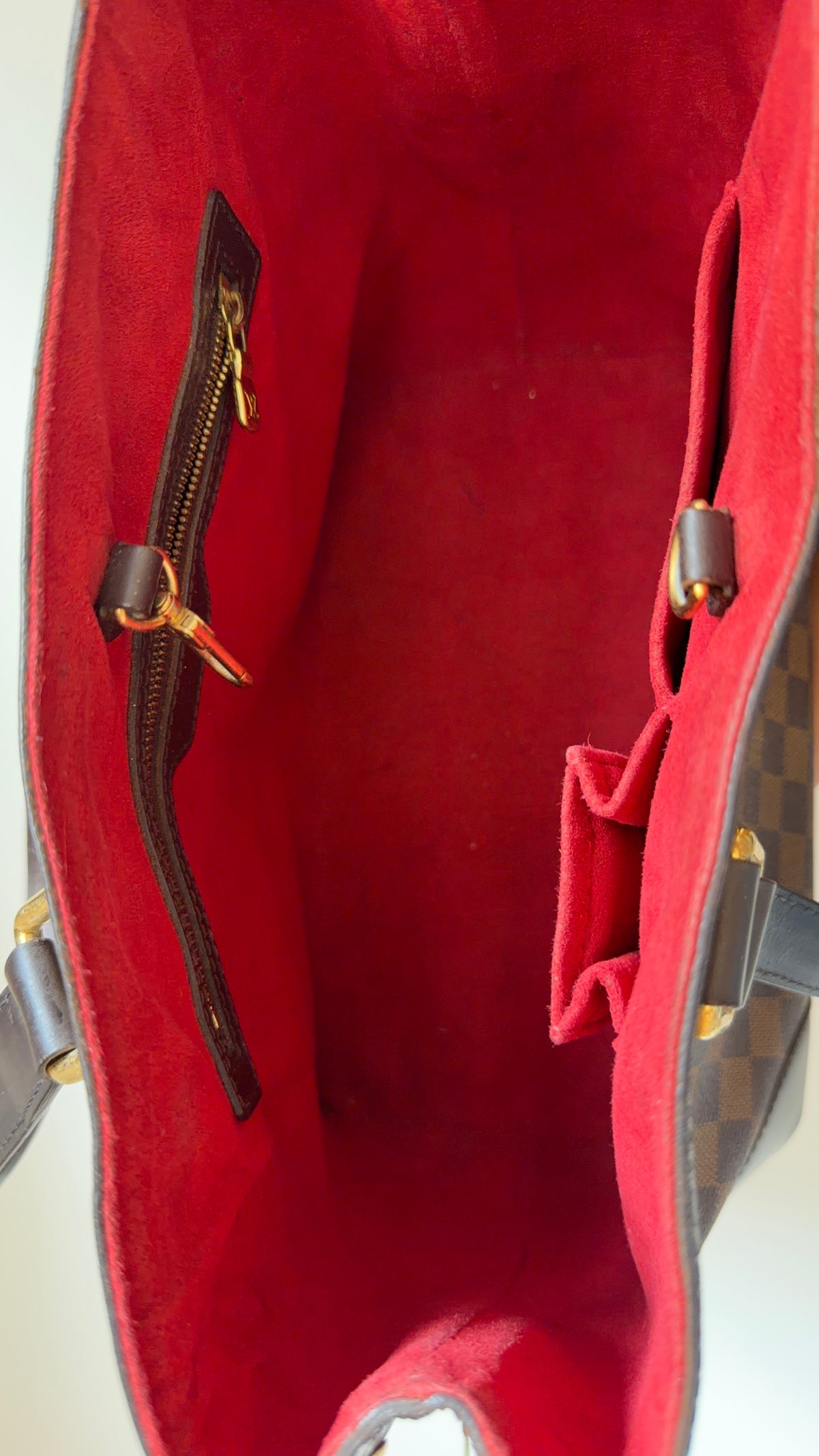 Louis Vuitton Hampstead PM N51205 Damier Ebene Tote Bag