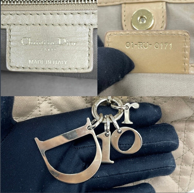 Vintage Dior Cannage Panarea Tote Bag