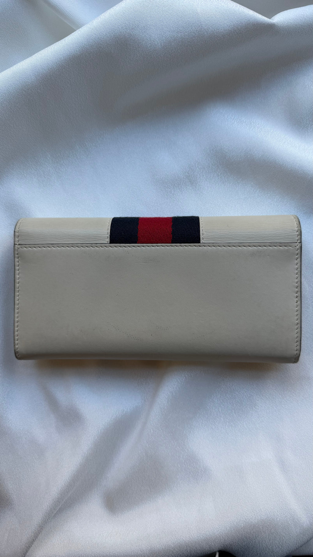 Gucci Sylvie Long Wallet – Beige Leather