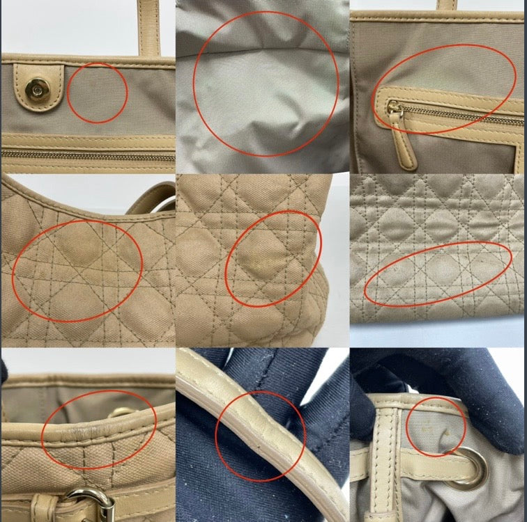 Vintage Dior Cannage Panarea Tote Bag