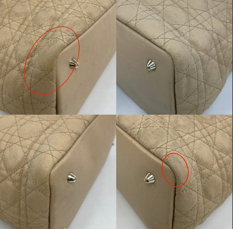 Vintage Dior Cannage Panarea Tote Bag