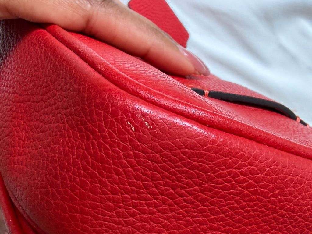 Authentic Coach Tabby Multi-Wear Leather Bag – Red ( Belt, 2 Straps & Dust Bag)
