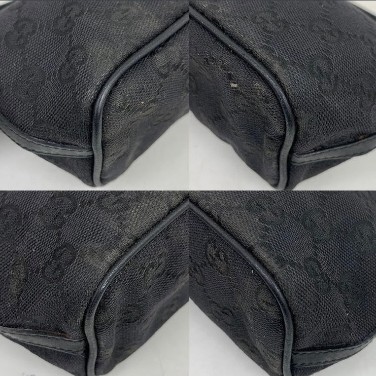Gucci Black GG Monogram Shoulder Bag