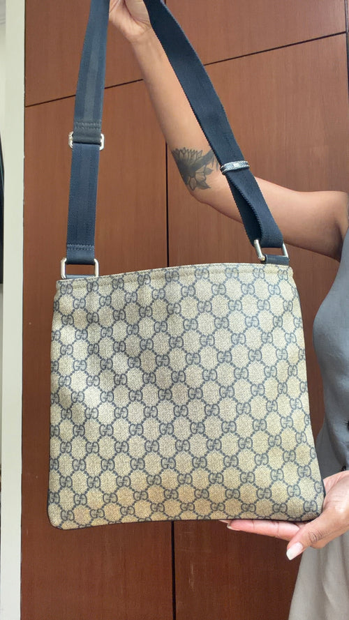 Authentic Gucci GG Monogram Messenger Shoulder Bag