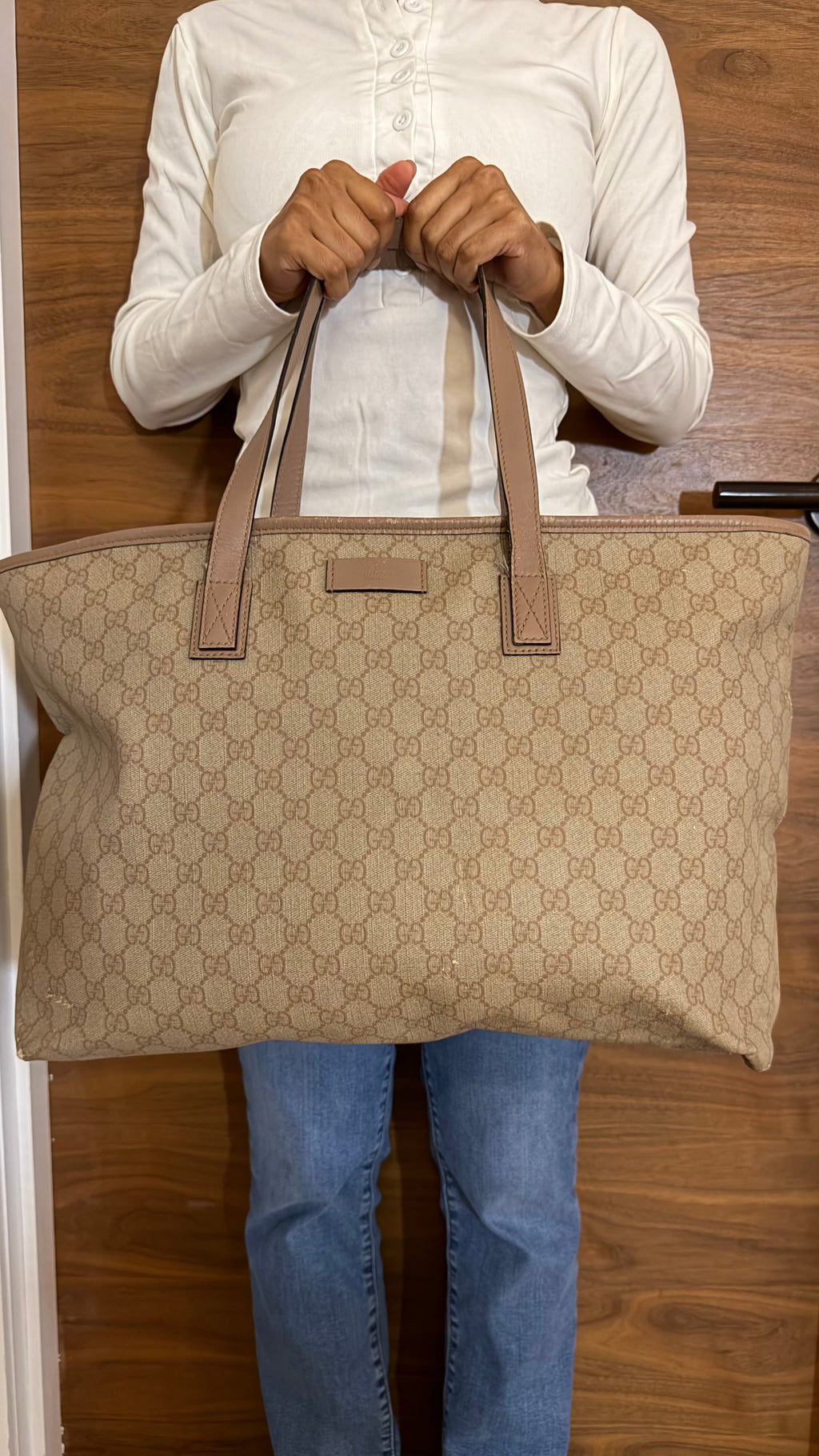 Gucci GG Monogram Canvas Tote Bag