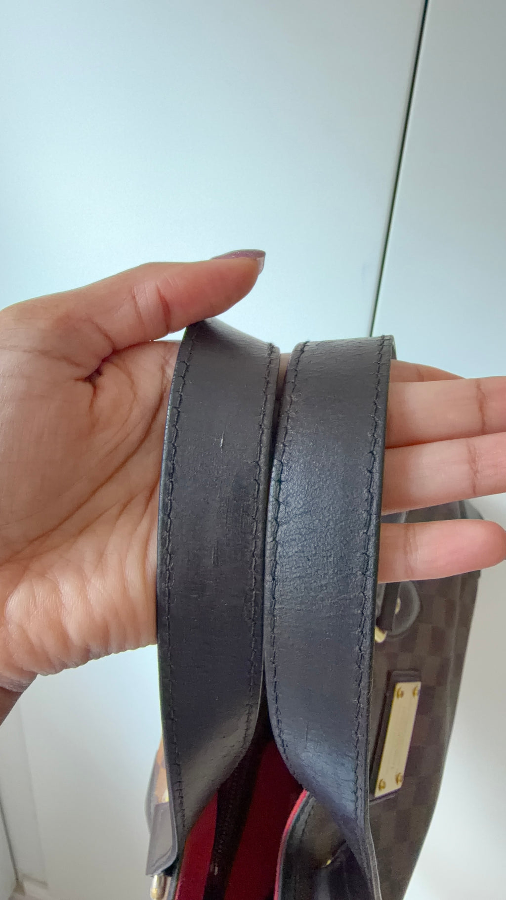 Louis Vuitton Hampstead PM N51205 Damier Ebene Tote Bag