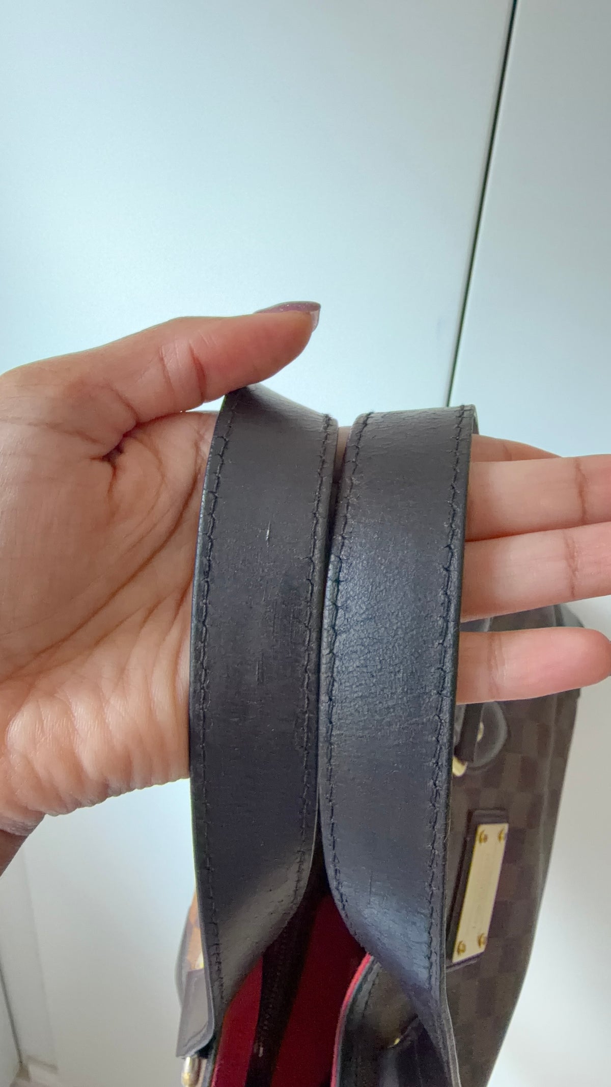 Louis Vuitton Hampstead PM N51205 Damier Ebene Tote Bag