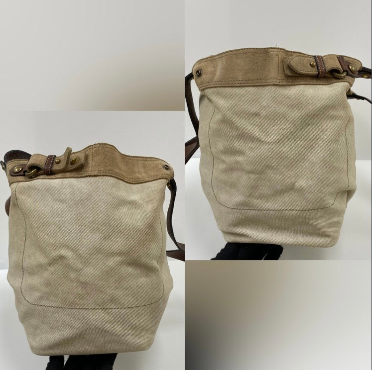 Authentic Vintage Burberry Blue Label Beige Canvas Tote Bag