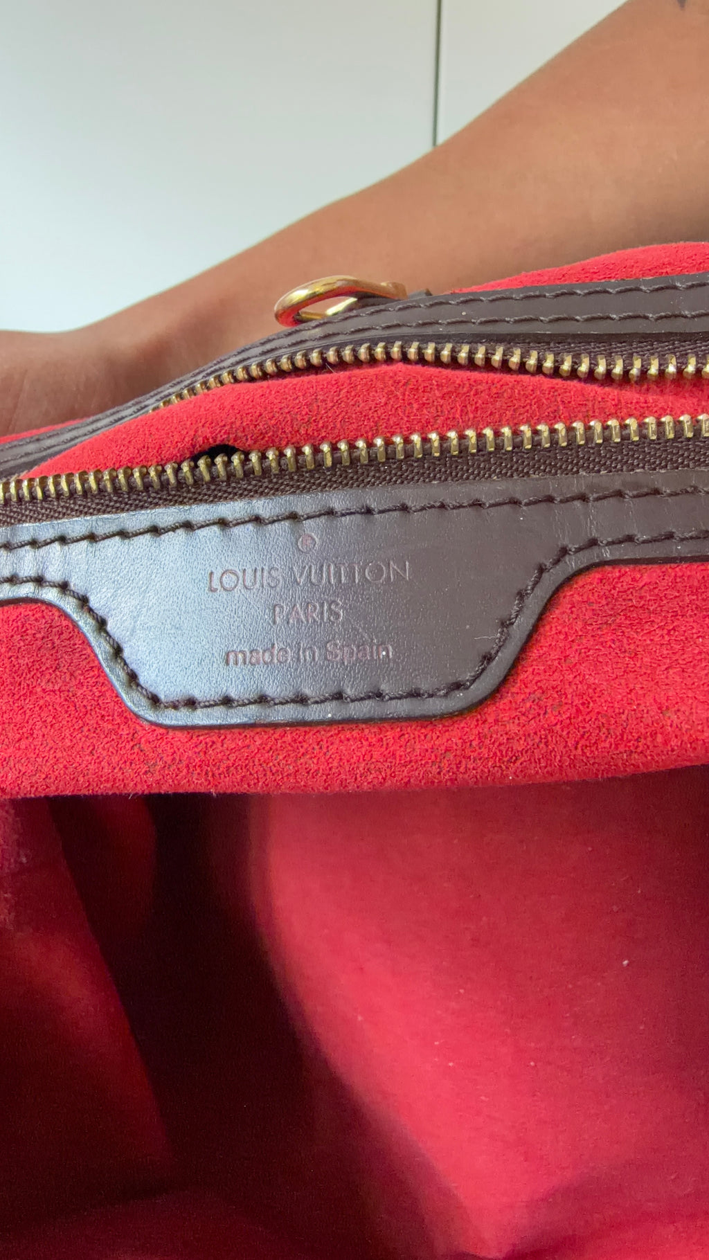 Louis Vuitton Hampstead PM N51205 Damier Ebene Tote Bag
