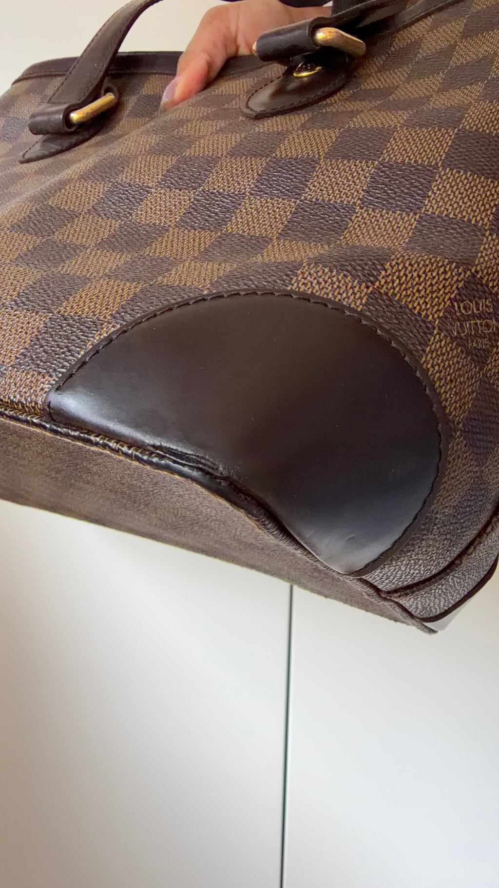 Louis Vuitton Hampstead PM N51205 Damier Ebene Tote Bag