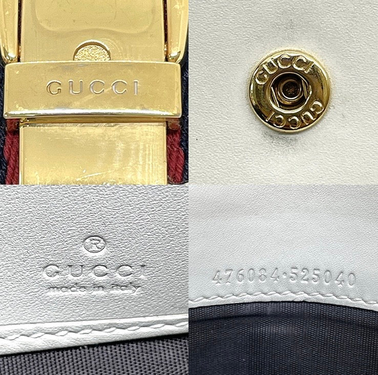 Gucci Sylvie Long Wallet – Beige Leather
